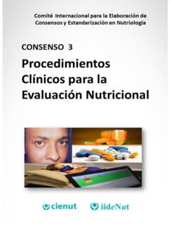 Consenso 3: Evaluaci&#243;n Nutricional - CIENUT