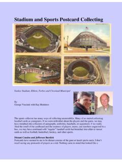 Stadium and Sports Postcard Collecting - Old …