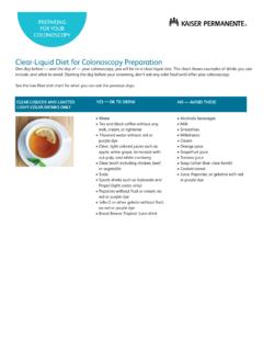 Clear-Liquid Diet for Colonoscopy Preparation