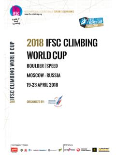 2018 IFSC CLIMBING WORLD CUP