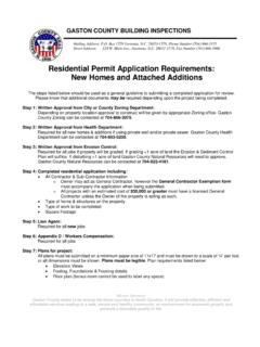 Residential Permit Application Requirements: New Homes …
