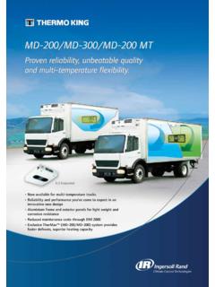 MD-200/MD-300/MD-200 MT - Thermo King