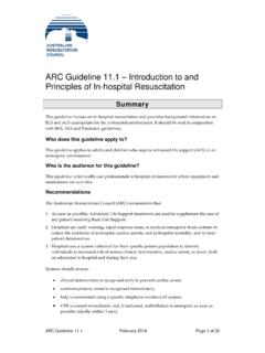 ARC Guideline 11.1 Introduction to and Principles of In ...