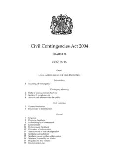 Civil Contingencies Act 2004 - Legislation.gov.uk