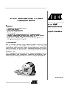 AVR444: Sensorless control of 3-phase brushless DC motors