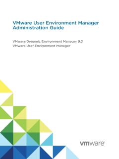 VMware User Environment Manager Administration Guide