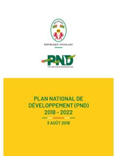 PLAN NATIONAL DE D&#201;VELOPPEMENT (PND) 2018 - 2022 - …