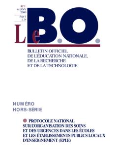 BULLETIN OFFICIEL DE L'&#201;DUCATION NATIONALE, …
