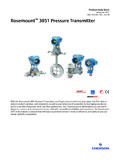 Rosemount 3051 Pressure Transmitter - Emerson Electric
