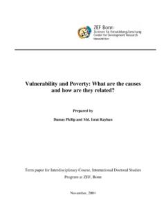 Vulnerability and poverty: What are the causes and how are ...