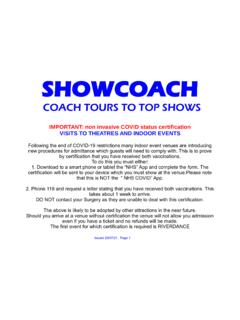 COACH TOURS TO TOP SHOWS - …