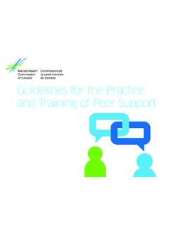 Guidelines for the Practice and Training of Peer Support