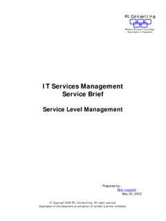Service Level Management - ITSM