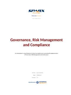 Governance, Risk Management and Compliance