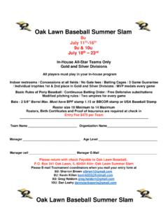 2016 Oak Lawn Summer slam - clsunball.com