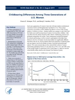 Childbearing Differences Among Three Generations of U.S. …
