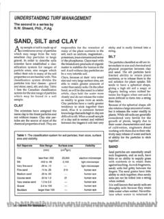 SAND, SILT and CLAY - Michigan State University