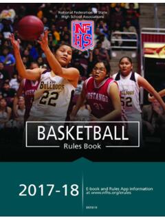 2017-18 NFHS Basketball Rules Book