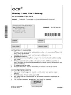 Monday 2 June 2014 – Morning - ocr.org.uk