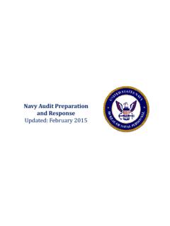 Navy Audit Preparation and Response