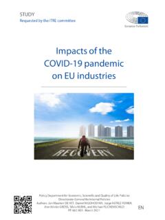 Impacts of the COVID-19 pandemic on EU industries