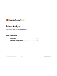 Spanish Falsos Amigos - NotesInSpanish