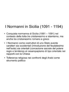I Normanni in Sicilia (1091 - 1194)