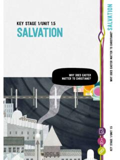KEY STAGE 1/UNIT 1.5 SALVATION - Understanding Christianity