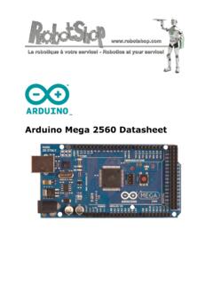 Arduino Mega 2560 Datasheet - Robotshop