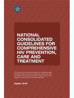 NATIONAL CONSOLIDATED GUIDELINES FOR …