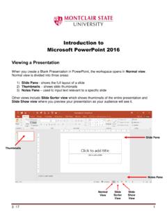 Introduction to Microsoft PowerPoint 2016