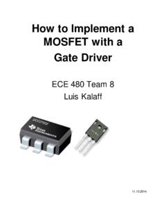 How to Implement a MOSFET with a Gate Driver