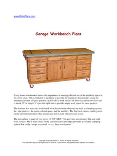 Garage Workbench Plans - BobsPlans.com