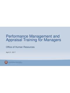 Performance Management and Appraisal Training for …
