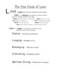 The Five Kinds of Love L OVE - Eldrbarry