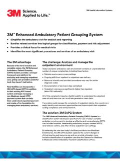 3M Enhanced Ambulatory Patient Grouping System