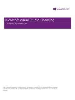 Microsoft Visual Studio Licensing