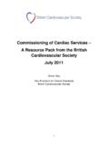 Commissioning of Cardiac Services A Resource Pack from the ...