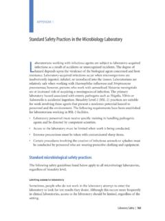 Standard Safety Practices in the Microbiology Laboratory