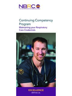 Continuing Competency Program - nbrc.org