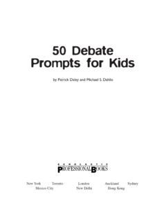 50 Debate Prompts for Kids - eBookDestination.com