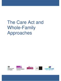 The Care Act and whole family approaches