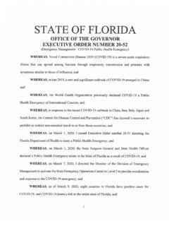 STATE OF FLORIDA - flgov.com