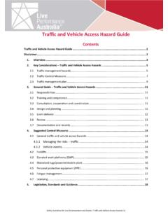 Traffic and Vehicle Access Hazard Guide