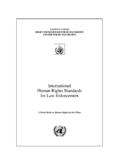 International Human Rights Standards for Law Enforcement