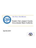 Eastern San Joaquin County Groundwater Basin …