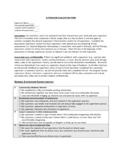 Supervisor Evaluation Form - USC Dana and David Dornsife ...