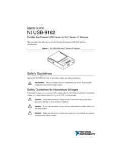 USER GUIDE NI USB-9162