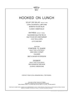 HOOKED ON LUNCH