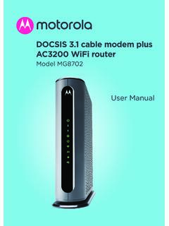 DOCSIS 3.1 cable modem plus AC3200 WiFi router